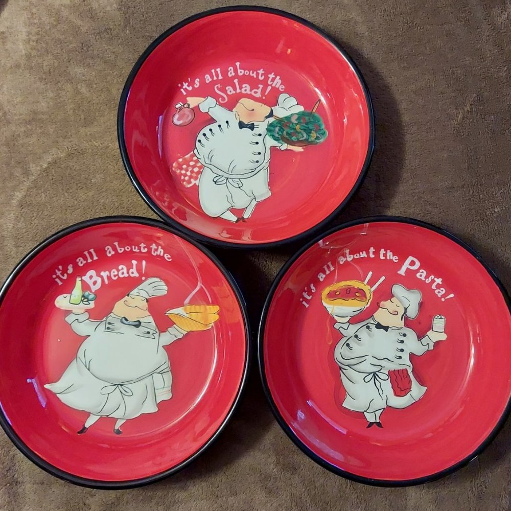 Certified International Tracy Flickenger 10" Serving Bowls Set of 3